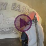 Sandblasting Stone Boulders To Make Signs and Memorials Video